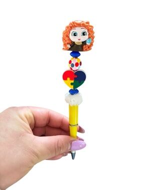 AB INKS HANDMADE EXPRESSIONS Handmade Autism Awareness Character Pen